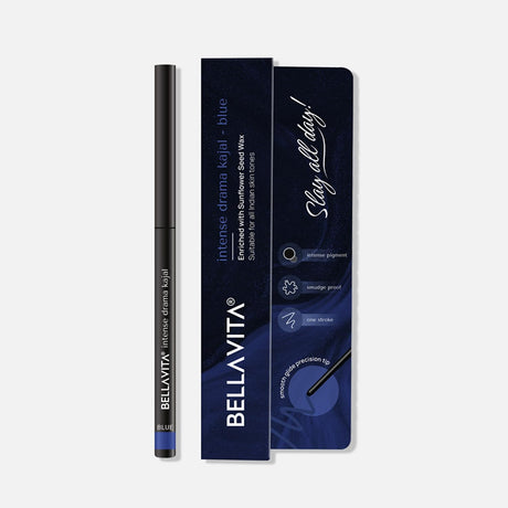 BELLAVITA Intense Drama Waterproof Eyeliner, Black, Matte Finish, Smudge - Proof, Fast - Drying, Felt Tip Applicator, Enriched with Biotin, 3.5 ml - Vamzn#