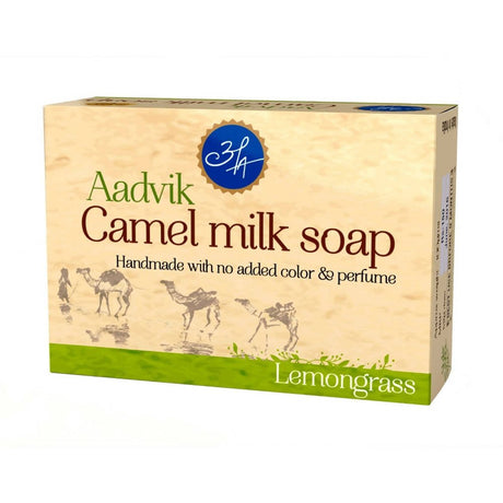 Aadvik Camel Milk Soap - Lemongrass Essential Oil - Vamzn#