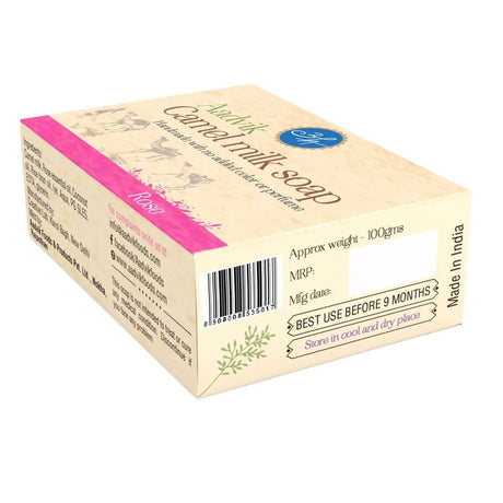 Aadvik Camel Milk Soap With Rose Essential Oil - Vamzn#