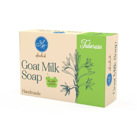 Aadvik Goat Milk Soap - Tuberose - Vamzn#