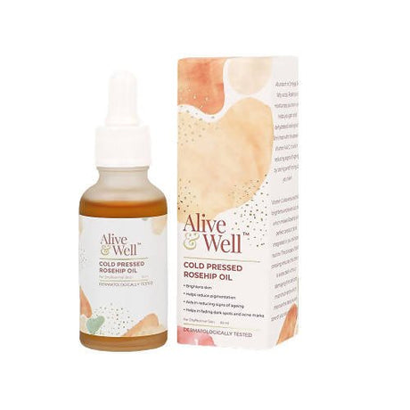 Alive & Well Cold Pressed Rosehip Face Oil - Vamzn#