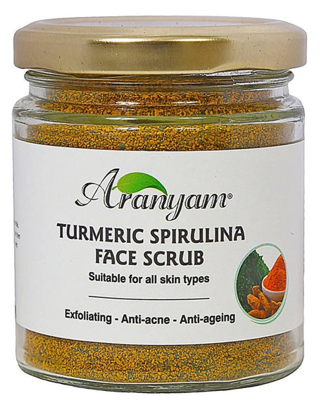 Aranyam Turmeric Spirulina Face Scrub - Vamzn#