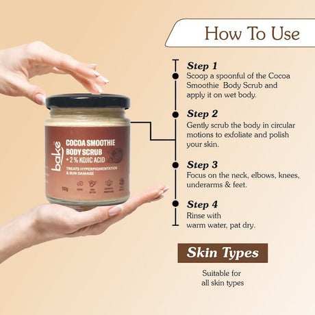 Bake 2% Kojic Acid Cocoa Smoothie Body Scrub - Vamzn#