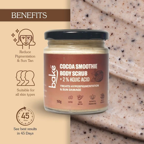 Bake 2% Kojic Acid Cocoa Smoothie Body Scrub - Vamzn#