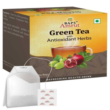 Baps Amrut Green Tea With Antioxidant Herbs - Vamzn#