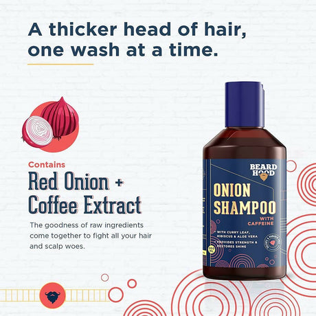 Beardhood Onion Shampoo With Caffeine - Vamzn#