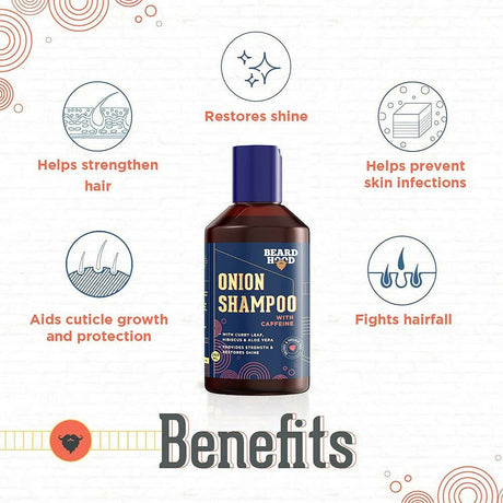 Beardhood Onion Shampoo With Caffeine - Vamzn#