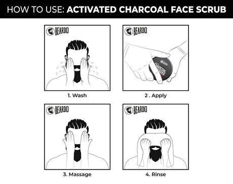 Beardo Activated Charcoal Face Scrub - Vamzn#