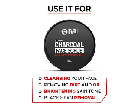 Beardo Activated Charcoal Face Scrub - Vamzn#