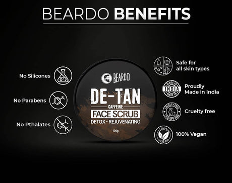 Beardo De - Tan Caffeine Face Scrub - Vamzn#