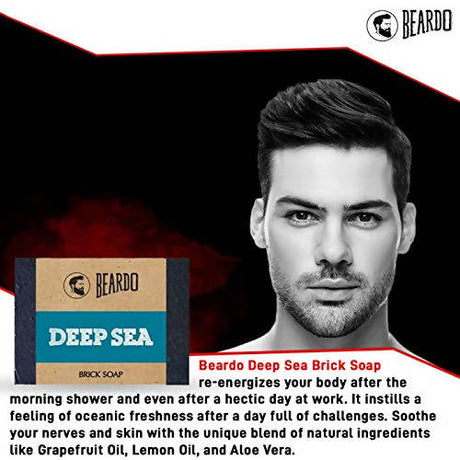 Beardo Deep Sea Brick Soap - Vamzn#