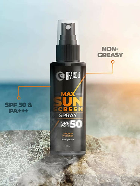 Beardo Max Sunscreen Spray SPF - 50 for Men - Vamzn#