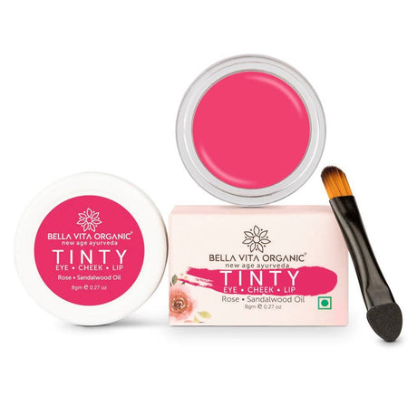 Bella Vita Organic Rose Pink 3 in 1 Tinty Blush - Vamzn#