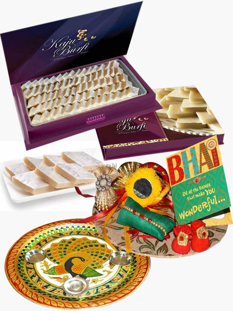 Bikanervala Kaju Katli and Rakhi Puja Thali - Vamzn#