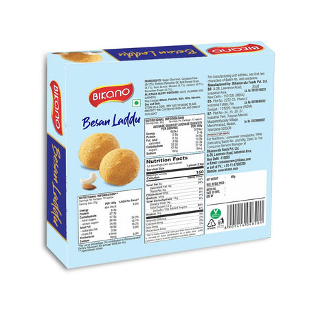 Bikano Besan Laddu Spl, 400 gram box - Vamzn#