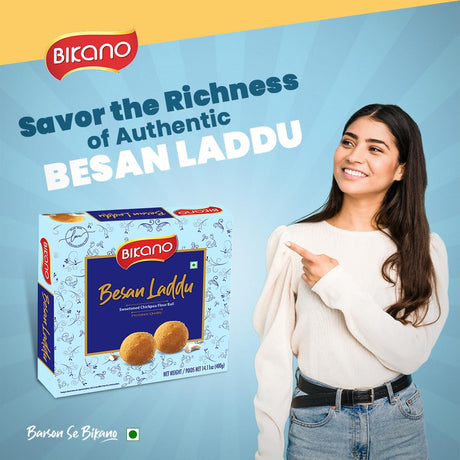 Bikano Besan Laddu Spl, 400 gram box - Vamzn#