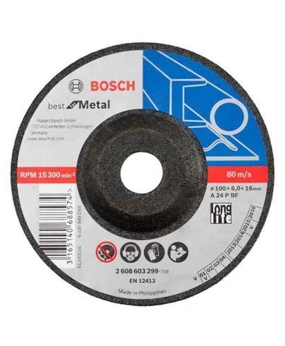 BOSCH DC WHEEL 100X6MMX16MM 4INCH GRINDING WHEEL KVP - Vamzn#