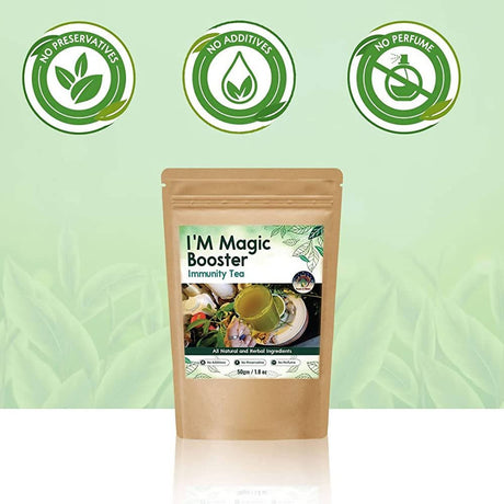 Brown & White I'M Magic Booster Immunity Tea - Vamzn#