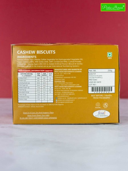 Cashew Biscuit 250 GMS - Vamzn#