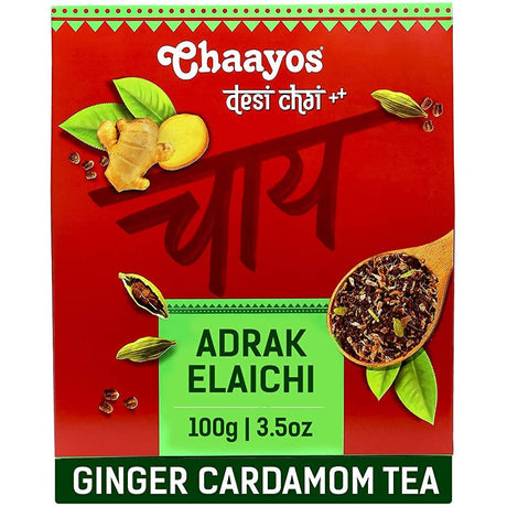 Chaayos Adrak Elaichi Tea Powder (Ginger & Cardamom) - Vamzn#