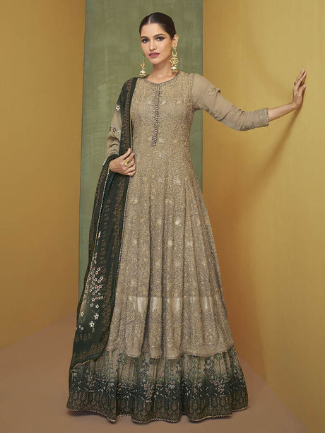 Coco Real Georgette Embroidered Party Wear Suit - Vamzn#