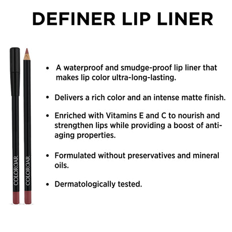 Colorbar Definer Lip Liner New Clear Red - Vamzn#