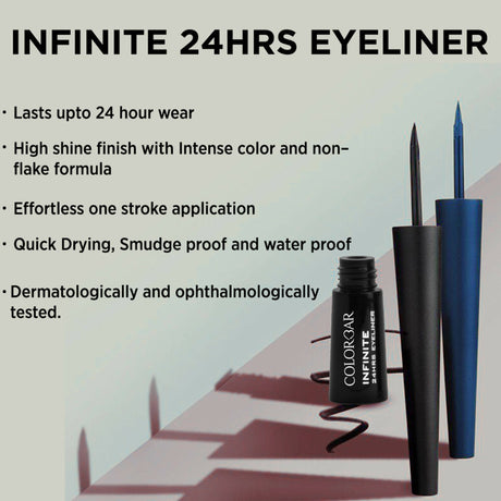 Colorbar Infinite 24Hrs Eyeliner Infinite Black - Vamzn#