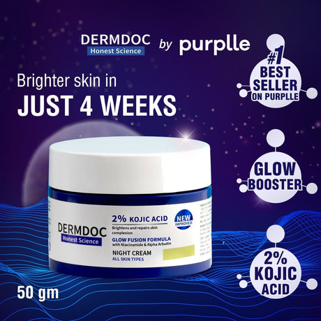 Dermdoc 2% Kojic Acid Night Cream - Vamzn#